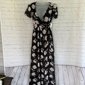Buy Pour Moi Black Charlotte Tie Back Stretch Velvet Long Sleeve Midi Dress from the UK online shop